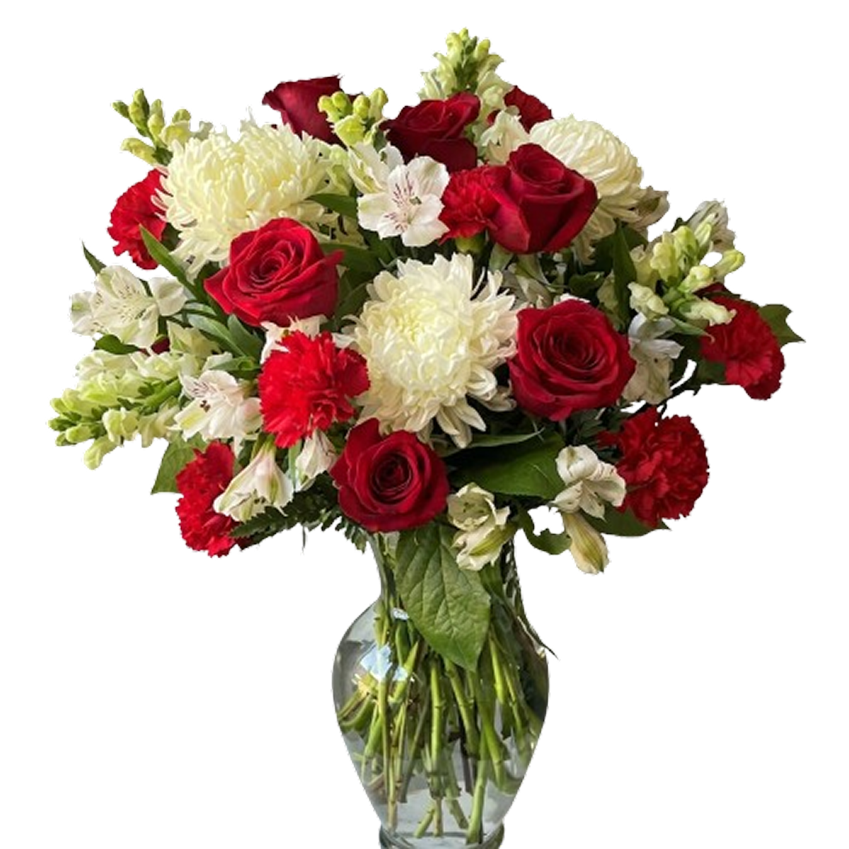 Crimson Romance floral arrangement by Flourish Haven
